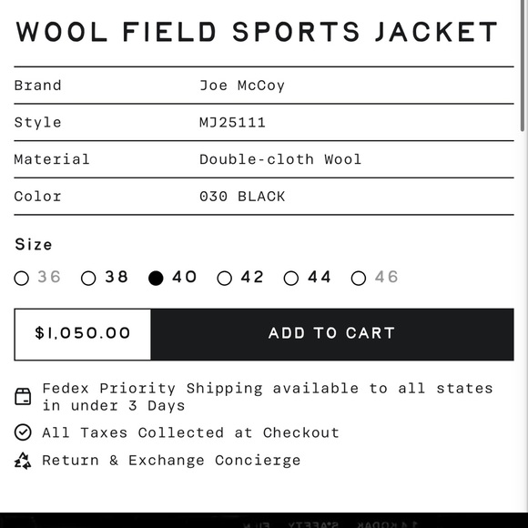 Men's Classic Black Jacket with Leather Accents - Picture 11 of 14